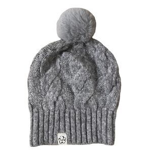 Ted Baker - Grey Wool Pompom Beanie